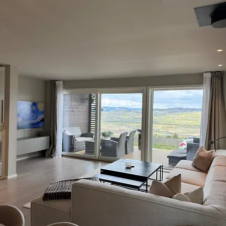 Panorma View Near Trondheim - Modern Cozy 度假居 *