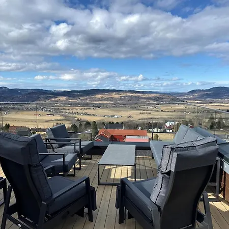 Panorma View Near Trondheim - Modern Cozy 度假居 *