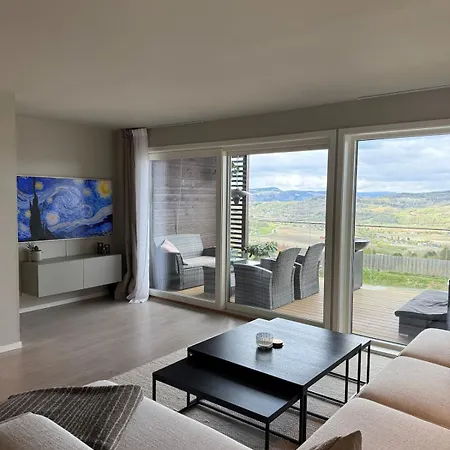 Panorma View Near Trondheim - Modern Cozy * Melhus